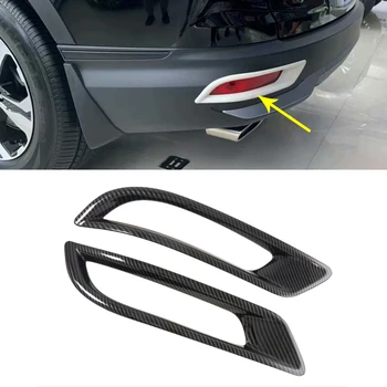 Aizmugures Miglas lukturi, Lampas Vāciņš Melns Honda CRV CR-V 2020 2021 ABS Chrome Atpakaļ Foglight Molding Lentes Apdares Auto Stils Aksesuāri