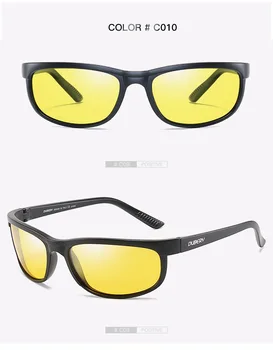 Jaunu DUBERY Spogulis Polarizētās Saulesbrilles Vīriešiem īpaši vieglas Brilles Rāmis Laukumā Sporta Nakts redzamības Saules Brilles Vīriešu Ceļošanas UV Aizsargbrilles