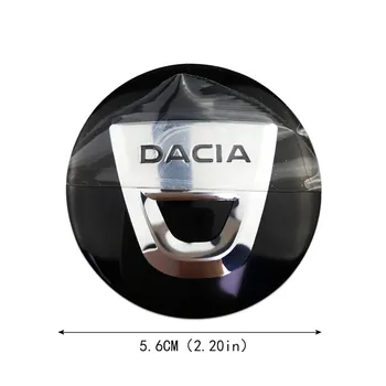 Emblēmas Uzlīme Auto Stils 4GAB 6.5 cm Automašīnas Riteņa Centrs kofera Dacia Duster Logan Dokker Sandero Lodgy Auto Loka Rumbas Vāciņu
