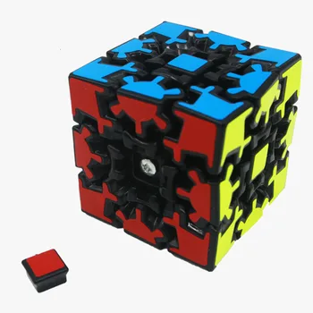 Pārnesumu Vērpjot Cube Puzzle Magic Cube 3x3x3 3*3*3 Ātruma Cube Profesionālās Loģikas Spēle Izglītojošas Rotaļlietas Dīvaini Formas Izliekums Puzles