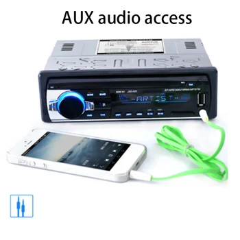 1DIN In-Dash Tālvadības Bluetooth Autoradio Auto Magnetolas JSD-520 Digitālā Audio Mūziku Stereo Auto MP3, Multimedia Player USB SD