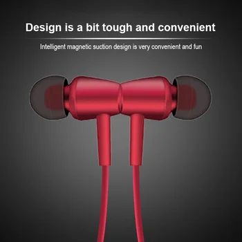 T23 Bluetooth 5.0 Austiņas Bezvadu Magnētisko Austiņas Ar Mikrofonu Stereo Bass Neckband Auss Sporta Austiņas Atbalsta TF Karti