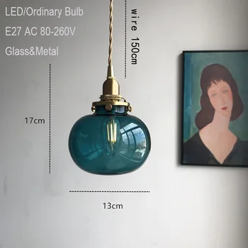 Mūsdienu Radošā Kulons Luktura Stikls Iekštelpu Apdares Piekariņu Gaismas LED E27 Bārs, Gultas, Guļamistabas, Ēdamistabas Kombinācija Apgaismojums