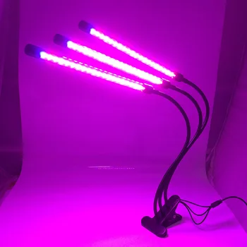 2/3/4 VADĪTĀJS USB taimeri LED Augu Augt Gaismas apgaismojums, 5V adapter, iekštelpu augu siltumnīcefekta Ziedu audzēšanas Fito Lampas