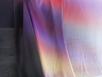 Jaunu ierodas atdarina zīda auduma 100d krāsaina šifona kleitas kleita materiālu pakāpenisku šifona auduma milzīgais
