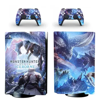 Monster Hunter Pasaules PS5 Standarta Disku Izdevums Ādas Decal Uzlīmes Vāks PlayStation 5 Konsoles & Kontrolieri PS5 Ādas kategorijas Uzlīme