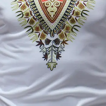 Āfrikas Dashiki Vīriešiem Ar Īsām Piedurknēm T-Krekls 2020. Gada Vasaras Gadījuma V Kakla Slim Fit Tee Kreklu Homme Hipster Čigānu Etniskās Āfrikas Drēbes