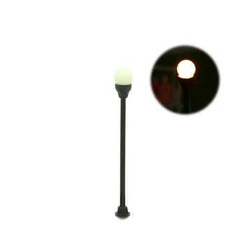 30pcs 3types modeļa lampas, laternas vilcienu izkārtojumu HO mēroga vilcienu izkārtojumu modeli, dārza gaismas