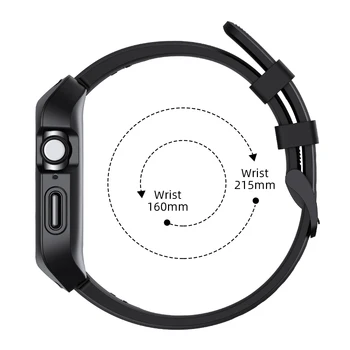 Silikona Sporta Skatīties Joslas ar Aizsardzības Gadījumā ar Apple Skatīties, Sērija 4 38mm 42mm siksna Smart Watchband par IWatch 3 40mm 44mm
