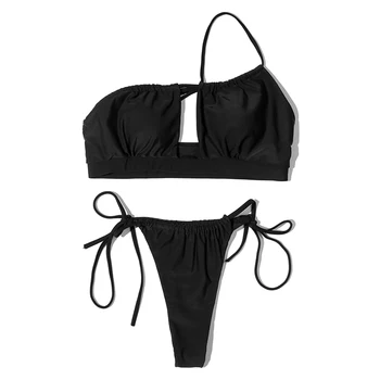 ZTVitality Sexy Bikini Melns Ciets Bikini Ir 2021. Jaunas Ielidošanas Polsterētām Krūšturis Pārsējs Ar Zemu Vidukļa Peldkostīmu Sieviešu Peldkostīmi Sieviešu Biquini