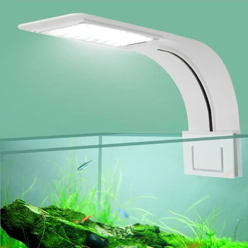 Super Slim LED Akvārija Gaismas Augi Aug Apgaismojums Akvārija Zivju Tvertnes Gaismas Radošo Videoklipu Lampa ar ES Plug