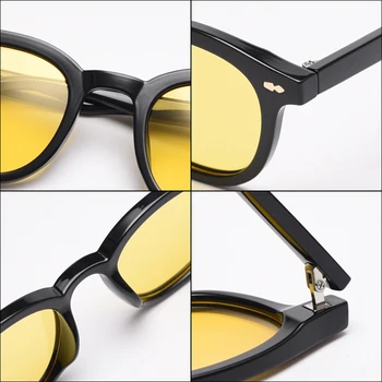 Peekaboo tr90 saulesbrilles vīriešiem polarizētās konfektes krāsu modes tonēts saules brilles sievietēm korejiešu stilā uv400 dzeltens zils zaļš