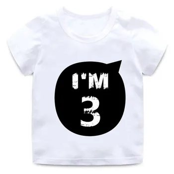 T-krekls Zēniem un Meitenēm 1 2 3 4 5 6 7 8 9 Gadiem Dzimšanas dienu Skaits T Krekls Bērniem Klāt Bērnu T-krekls Gudrs Kostīms Bērniem