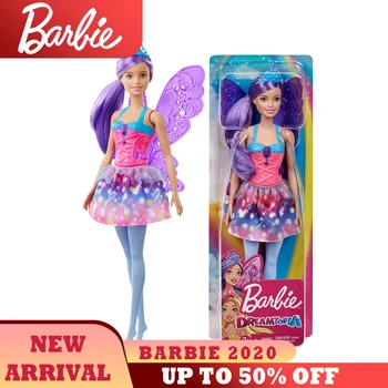 Sākotnējā Barbie Dreamtopic Sērijas Pasaku Lelle, Skaista Meitene Rotaļlietas Peld Piederumi Bērniem Lelle Dzimšanas dienas Dāvanu GJK00 Smieklīgi Laiku