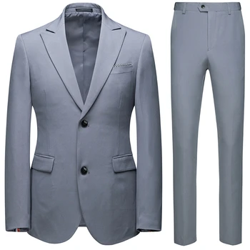 Vīriešu Uzvalks Classic 2 gab. Komplekts Kāzu Kleitas, Līgavainis Uzvalku Slim Fit Biznesa Formālu Uzvalku, Lai Cilvēks kostīmu homme luxe