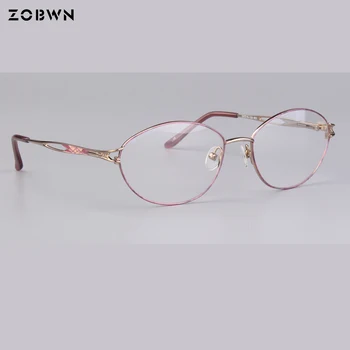 Brilles sievietēm ziedi optisko kadri pilna loka super gaiši rozā krāsu dāma var likt lasīšanas brilles, lēcas, jaunumi papīra datoru