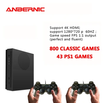 ANBERNIC PS1 Video Retro Spēles 64Bit HD TV HD (4k 800 spēļu konsole X-PRO 32G familt dāvanu video spēļu konsoles xbox tiem