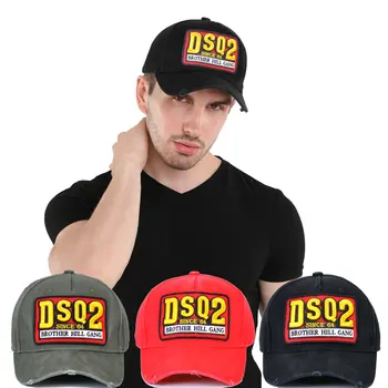 DSQICOND2 Zīmola DSQ Casquette Cepures Cietā Modeli Cepures Vēstules DSQ2 Casquette Tētis Hip Hop Beisbola cepure Snapback Cap par Vīrietis, Sieviete