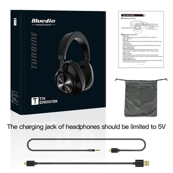 Bluedio T7 Bluetooth Austiņas, Lietotāja definēts, Aktīvās Trokšņu Slāpēšanas Bezvadu Austiņas telefoniem un mūziku, ar seju atpazīšanu