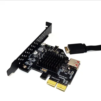 H1111Z Pievienot Uz Kartes PCI Express 3.0 USB 3.1 PCI-E Karte PCIE USB Adapteris, TIPS Atspere-E USB3.1 Gen2 10Gbps + USB2.0 Paplašināšanas Karti