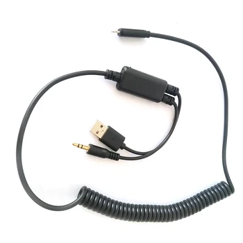 Saskarne USB Audio Y Kabeli AUX Adapteri Radīt Bmw & Mini iPod iPhone 5 6 7 S
