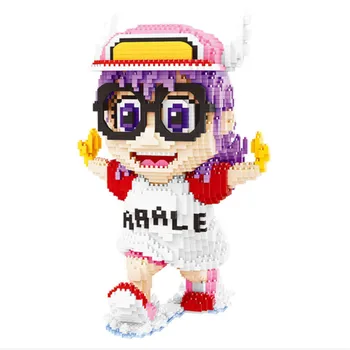 Jauns dizains Balody Karikatūra Bloki Robots meitene Arale Darbības Rādītāji Anime celtniecības bloki Cute Meitene rotaļlietas Bērniem 3090pcs
