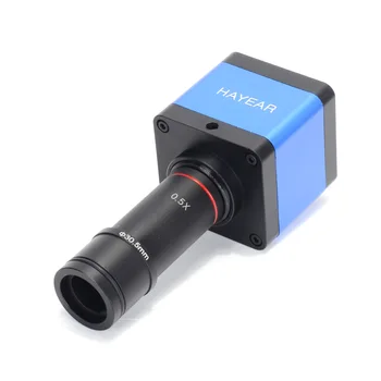 16MP HDMI 1080P USB Digitālās Nozares Mikroskopa Kamera ar 0.5 X C-mount Okulāru Lēcas 30mm 30.5 mm Adapteris THT PCB Sordering