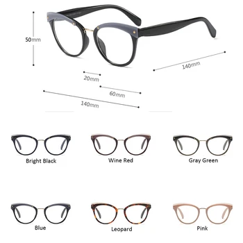 2020. gadam, Sievietēm, Kaķu Acu Brilles rāmis Modes kniežu Dāma Kaķis Rāmji, Brilles Sievietēm Zīmola Dizainere Sexy optika brilles