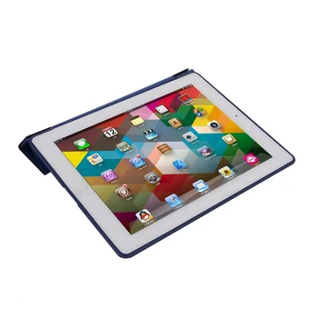 Ipad 4, Ipad 2 Case Ādas Gadījumā Mīksto TPU Atpakaļ Trifold Smart Cover, Triecienizturīgs Protective Case for iPad 2/3/4