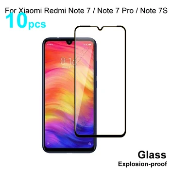 Pilnībā Segtu Rūdīta Stikla Xiaomi Redmi 7. Piezīme / Redmi Piezīme 7 Pro / Piezīme 7s Ekrāna Aizsargs Aizsardzības Stiklu