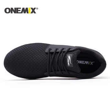 Onemix vasaras vīriešu skriešanas apavi elpojošs acs sieviešu vieglā svara sneaker āra pārgājienu apavi vīriešiem, sporta čības