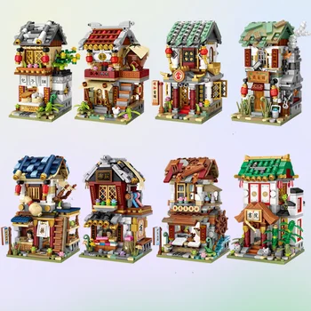 Loz mini Celtniecības Bloki Ķīnas Iela Pasaules Slaveno Arhitektūras Sērijas City Building Block Classic Rotaļlietas Modelis ķieģeļu Nams dāvanu