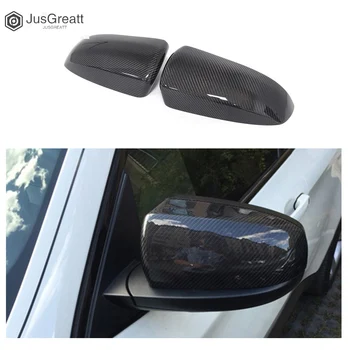 Atpakaļskata spogulis BMW X5 E70 X6 E71 2008. - 2013. Gadam Pārveidotas oglekļa šķiedras atpakaļskata spoguļa korpusā Nomaiņa atpakaļgaitas spoguļa vāciņš