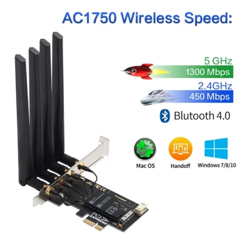 1750Mbps BCM94360CD PCIe Dual Band 2.4 G/5 ghz 802.11 ac Bluetooth 4.0, WiFi Karte Bezvadu Adapteri Airdrop MacOS Hackintosh PC