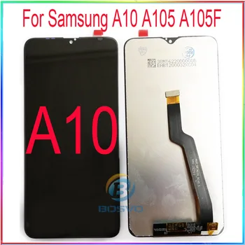Samsung A10 LCD M10 ekrāna A105 M105 ar pieskārienu, ar karkasa montāžu Rezerves daļas, remonts