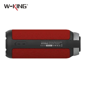 W-Karalis Vidson D6 Bluetooth Skaļruni Portatīvo Bezvadu Subwoofer ar 360 Grādu Stereo Skaņas Lodziņā TF Card Player