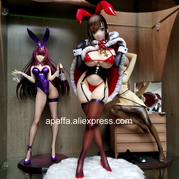 28cm Japānas Anime Dzimtā Mataro Ziemassvētku Bunny Seksīga Meitene PVC Rīcības Attēls Rotaļlietu Pieaugušo Statuju Kolekciju Modelis Lelle Dāvanu 1/6 Mēroga