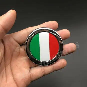 3D Metāla Itālija itālijas Karogu Auto Emblēmas Nozīmīti Motociklu Uzlīmes Uzlīmes Aptecētājs