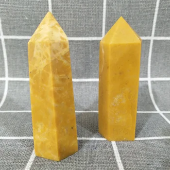 Dabīgā Akmens tornis yellow dragon jade kristāli zizli punktu feng shui čakra kvarca kristāli punktus un dziedināšanas kristāla akmeņi