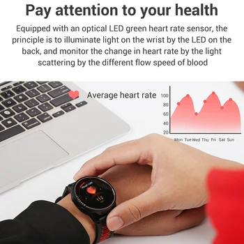 LIGE Jaunu krāsu smart skatīties vīrieši sievietes Ūdensizturīgs multi-function sports Fitness skatīties Sirdsdarbības ātrums, asinsspiediens iPhone tracker