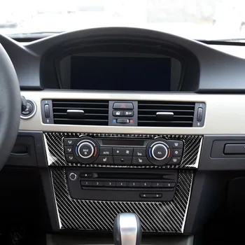 Oriģinālās Auto Stils Gaisa Kondicionēšanas CD Paneļa Aptver Uzlīmes Melns BMW E90, E92 E93 3. Sērijas Auto Interjera Aksesuāri