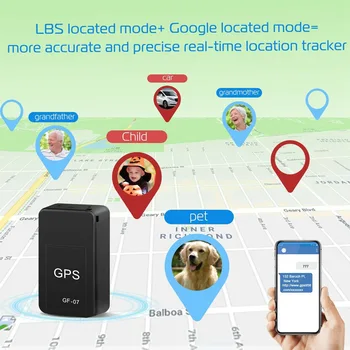GP-07 Mini GSM GPRS Tracker Localizador GPS Auto Magnētisko Anti-Zaudēja Meklētājs Smart Reālā Laika Izsekošanas Ierīce Skaņas Espia Signalizācija