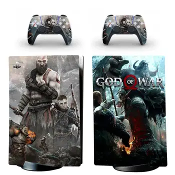 Spēles God of War PS5 Digitālā Izdevuma Ādas Decal Uzlīmes Vāks PlayStation 5 Konsole un 2 Kontrolieri PS5 Ādas, Vinila Uzlīmes