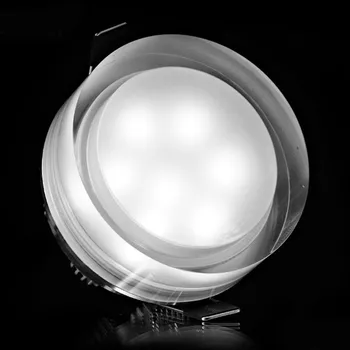 DVOLADOR Kvadrātveida/Apaļā 12W/10W/5W LED Crystal LED Downlight Griestu Spot Gaisma Silti Balta/Balta, LED Prožektora Spuldzes Mājas Dekori