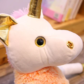 Jauki Unicorn Plīša Rotaļlietu, Mīksto Lelle Vienradži Pildījumu Dzīvnieku Unicorn Glāstīt Nomierinātu Miega Spilvenu Dzimšanas dienas Dāvana Bērniem
