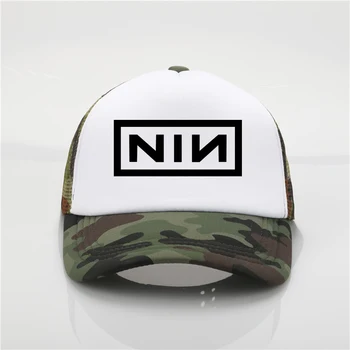 Modes neto klp Nine Inch Nails drukāšanas beisbola cepure Vīriešiem, sievietēm, Vasaras Tendence Klp Jaunu Jaunatnes Joker saules cepuri, Pludmales hat Visor