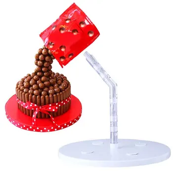 Radošā Pārtikas Klases Plastmasas Kūka Stāv Kūka Atbalsta Struktūras Praktisku Karamele Šokolādes Kūka Apdare Pelējuma DIY Cepšanas Rīki