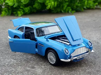 1:32 Mēroga Lējumiem Sakausējuma Metāla Licencēta Kolekcija Luksusa Klasisko Sporta Auto Modeļa Aston Martin DB5 Skaņas un Gaismas Rotaļlietas Transportlīdzekļa