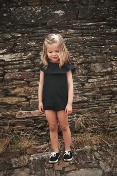 Modes Baby Toddler Meitene Bērniem Tērpiem Romper Jumpsuit Sunsuit Drēbes