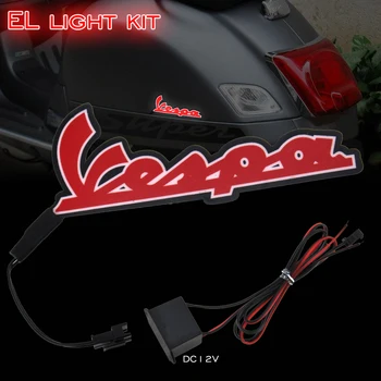Motociklu Gaismas LED DIY Atstarojošiem EL Aukstā Uzlīme uz PIAGGIO Vespa GTS300 LX125 LX150 125 150 Ie Sprint Primavera 300 LX LXV